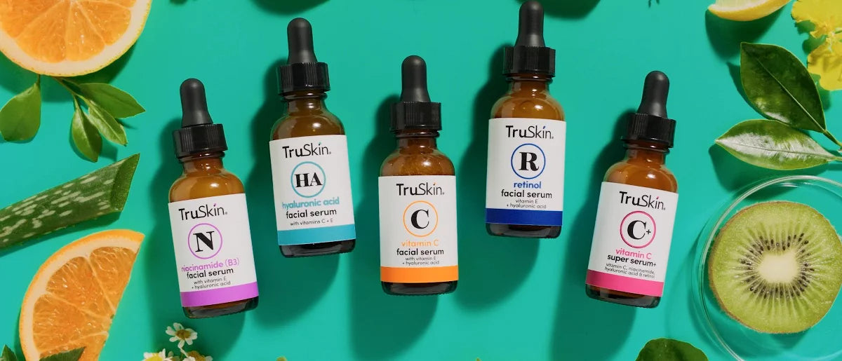 TruSkin Vitamin C Super All-in-One Anti-Aging Face Serum with Niacinamide, Retinol, Hyaluronic Acid, Salicylic Acid and Squalane - 1 fl oz