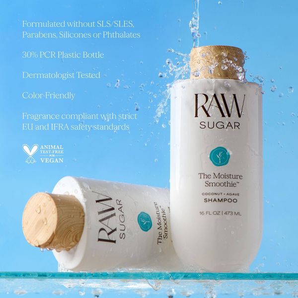 Raw Sugar The Moisture Smoothie Shampoo - Coconut + Agave - 16 fl oz