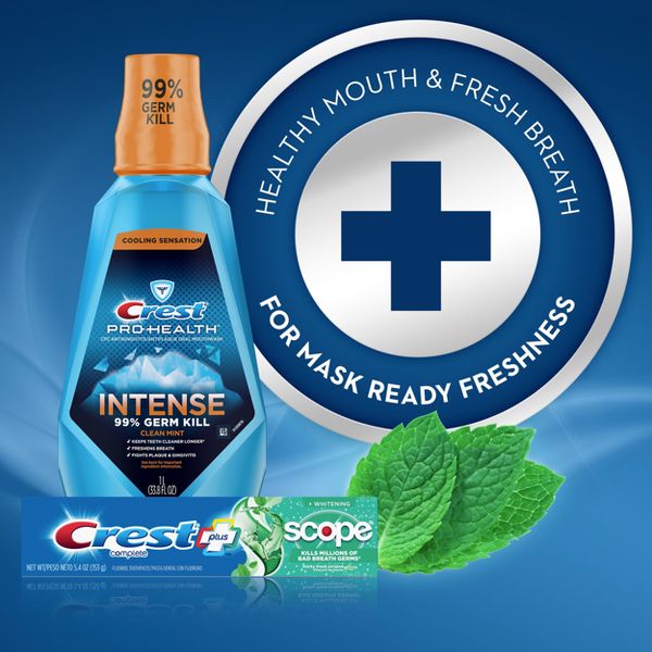 Crest + Scope Complete Whitening Fluoride Toothpaste - Minty Fresh - 5.4oz/2pk