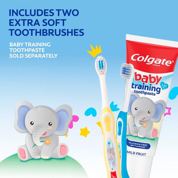 Colgate My First Baby and Toddler Manual Toothbrush Extra Soft - 2ct
