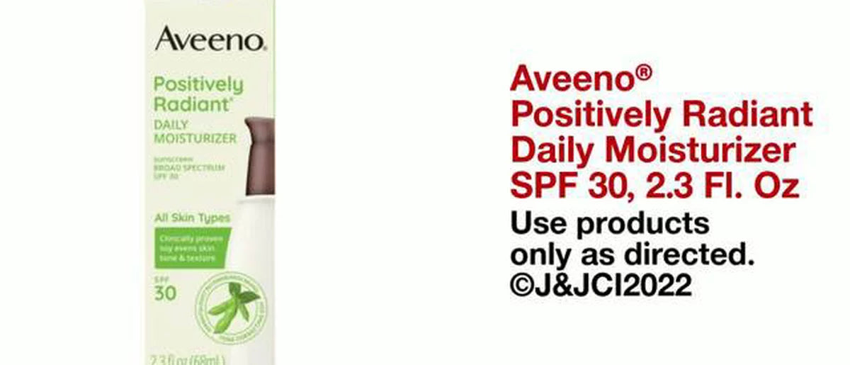 Aveeno Positively Radiant Sheer Daily Moisturizer - SPF 30 - 2.3 fl oz