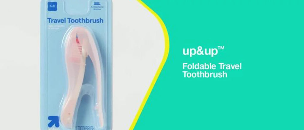 Foldable Travel Manual Toothbrush Soft Bristles - up&up™