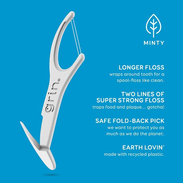 Grin Oral Care Double Floss Picks - 150ct