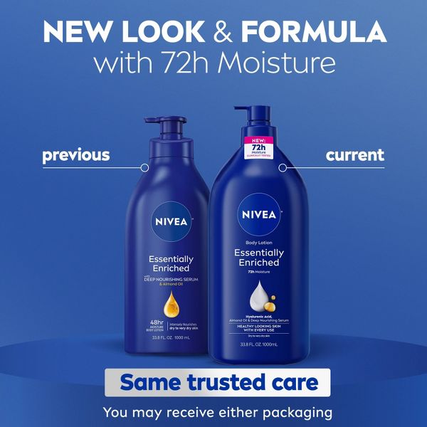 NIVEA Essentially Enriched Body Lotion for Dry Skin Scented - 33.8 fl oz
