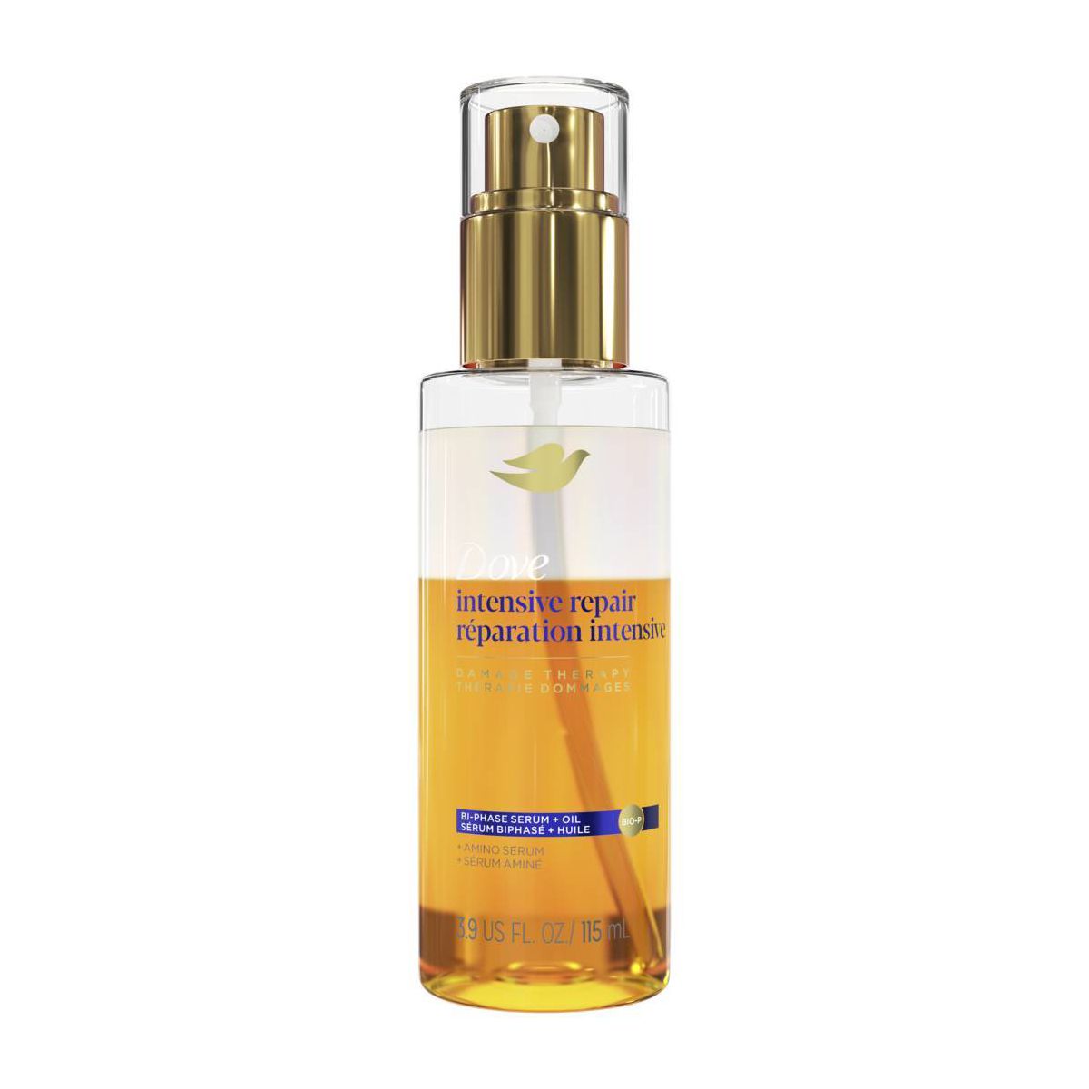 Dove Beauty Intensive Repair Bi-Phase Serum + Oil - Damage Therapy - 3.9 fl oz
