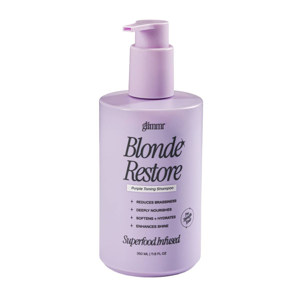 Glimmr Blonde Restore Purple Toning Shampoo - 11.8 fl oz: Brightening, Toning, Hydrating