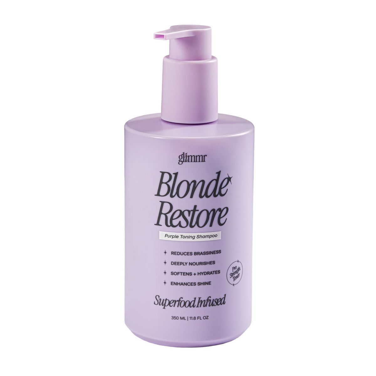 Glimmr Blonde Restore Purple Toning Shampoo - 11.8 fl oz: Brightening, Toning, Hydrating