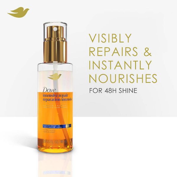 Dove Beauty Intensive Repair Bi-Phase Serum + Oil - Damage Therapy - 3.9 fl oz