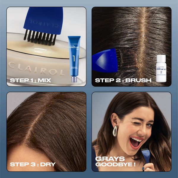 Clairol Root Touch-Up Permanent Hair Color - 4 Dark Brown Hair Dye Kit
