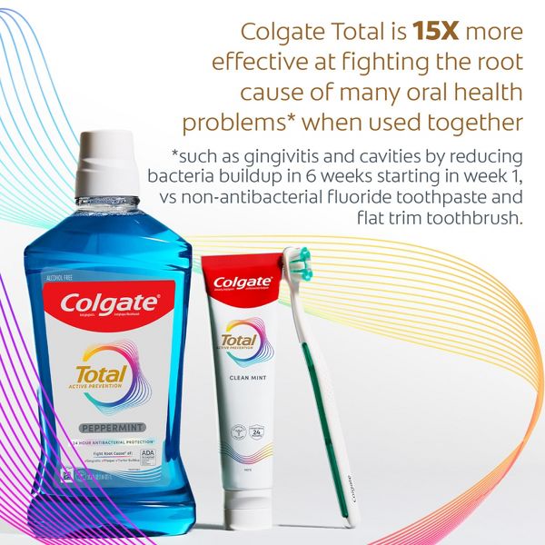 Colgate Total Active Prevention Clean Mint Toothpaste - 5.1oz/2pk