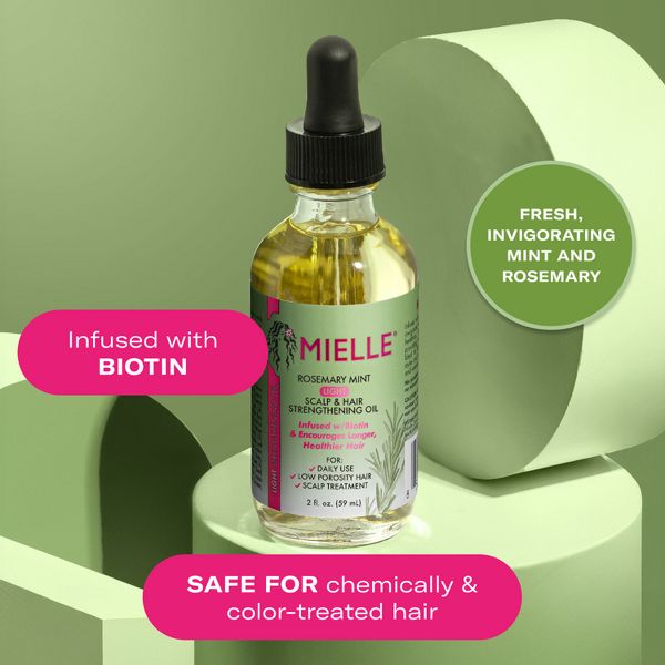 Mielle Organics Rosemary Mint Light Scalp & Hair Strengthening Oil - 2 fl oz