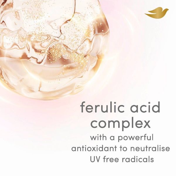 Dove Beauty UV Repair & Glow Gloss Defense Bi-Phase Serum + Oil - Damage Therapy - 3.9 fl oz