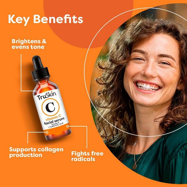 TruSkin Vitamin C Anti-Aging with Hyaluronic Acid Face Serum - 1 fl oz