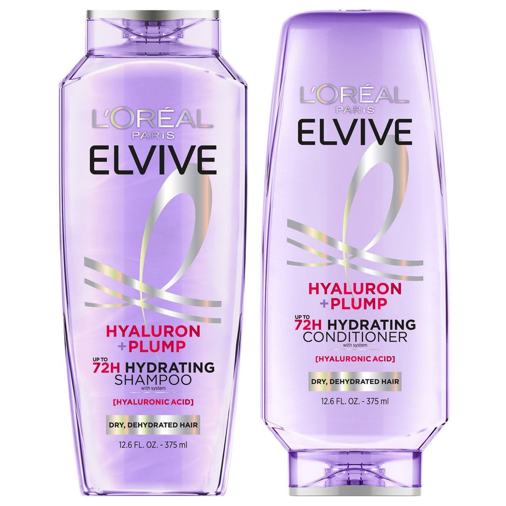 L'Oreal Paris Elvive Hyaluron Plump Shampoo & Conditioner Set - 25.2 fl oz