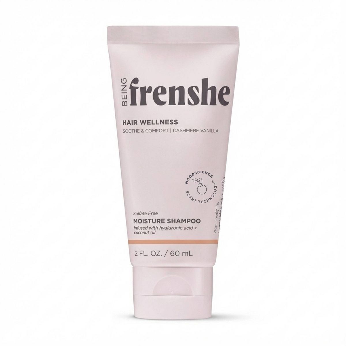 Being Frenshe Travel Size Moisture Shampoo with Hyaluronic Acid - Cashmere Vanilla - 2 oz