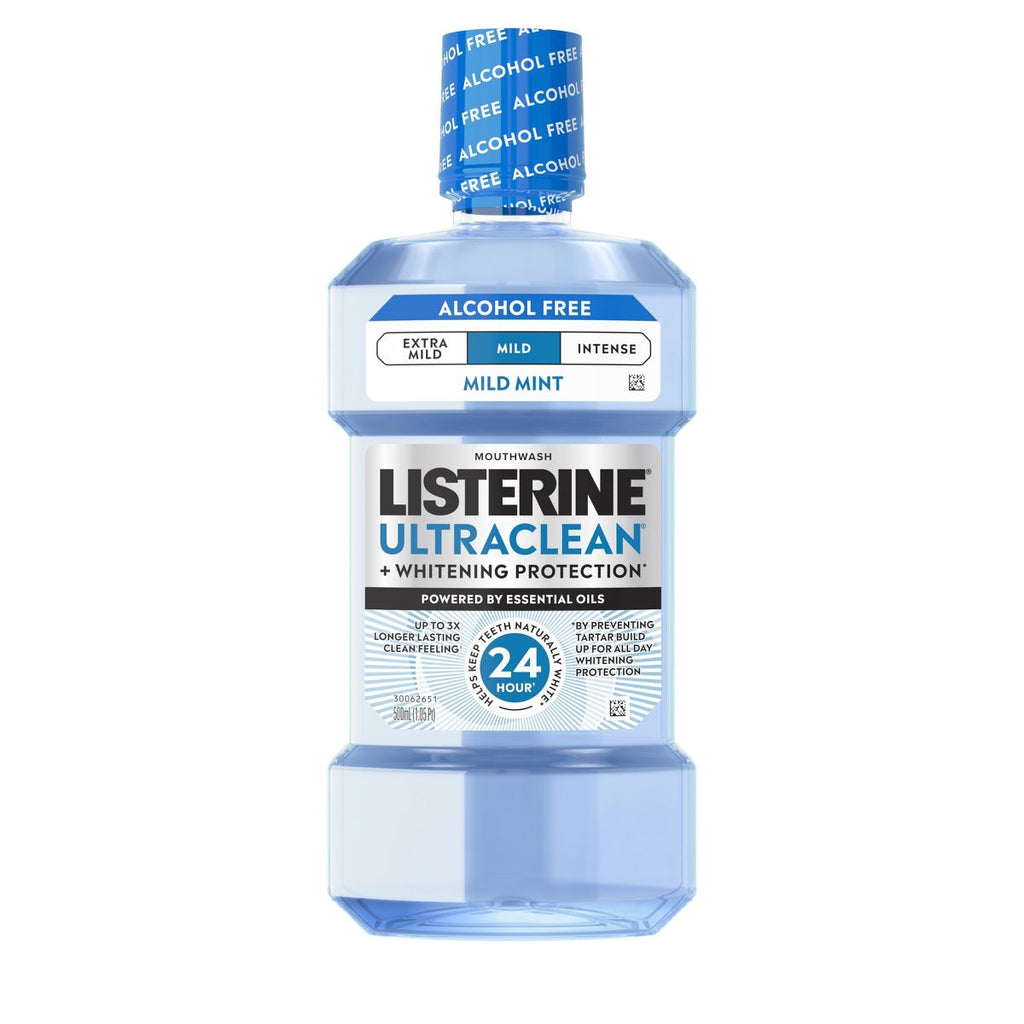 Listerine Ultraclean Alcohol-Free Tartar Control Mild Mouthwash - Arctic Mint - 500ml