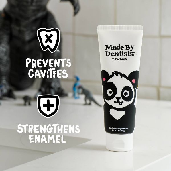 Made by Dentists Kids' Panda Fluoride Anticavity Toothpaste - Bubblegum - 4.2oz