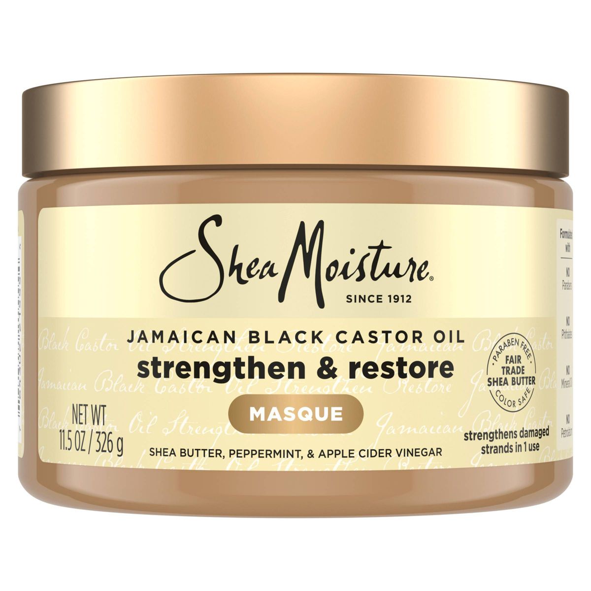 SheaMoisture Jamaican Black Castor Oil Strengthen & Restore Hair Mask - 11.5oz