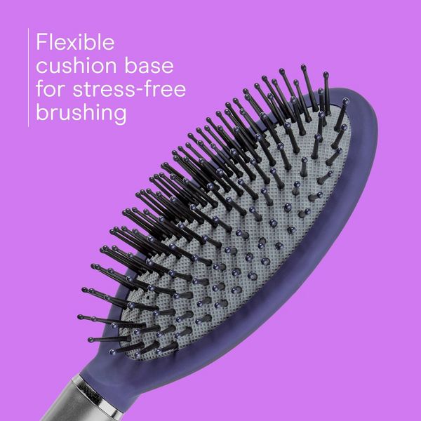 Conair Totally Smooth Detangle Ball-tipped Bristle Cushion Hair Brush