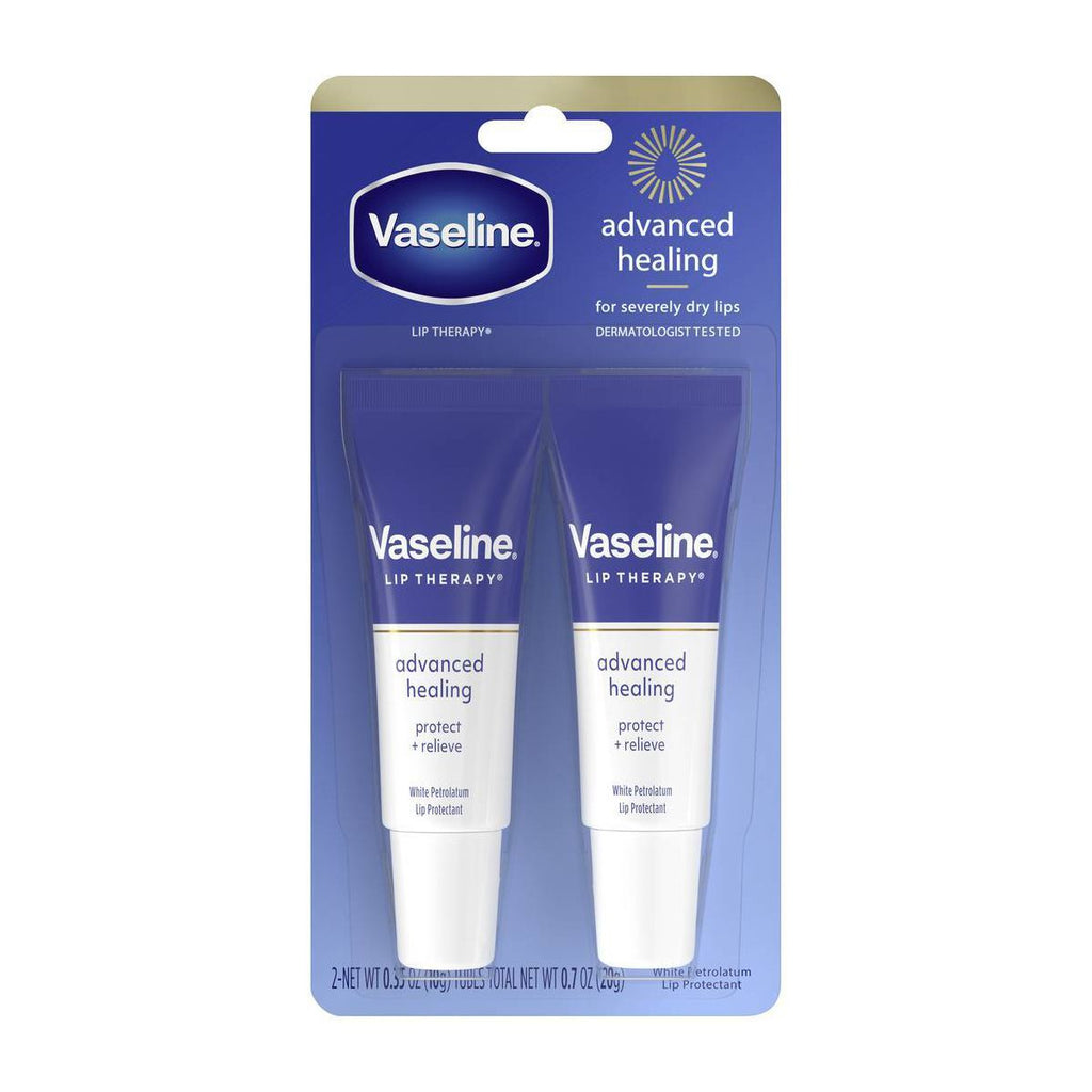 Vaseline Lip Therapy Advanced Healing Moisturizer - 0.7oz/2ct