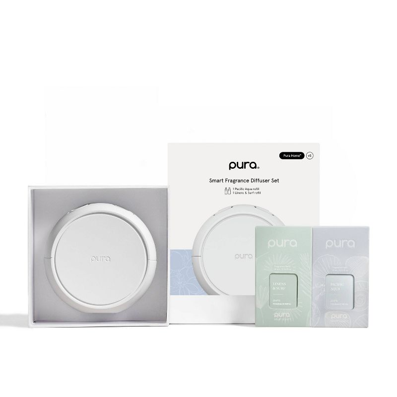 Pura 3pk Linens + Surf + Pacific Aqua Home Starter Kit