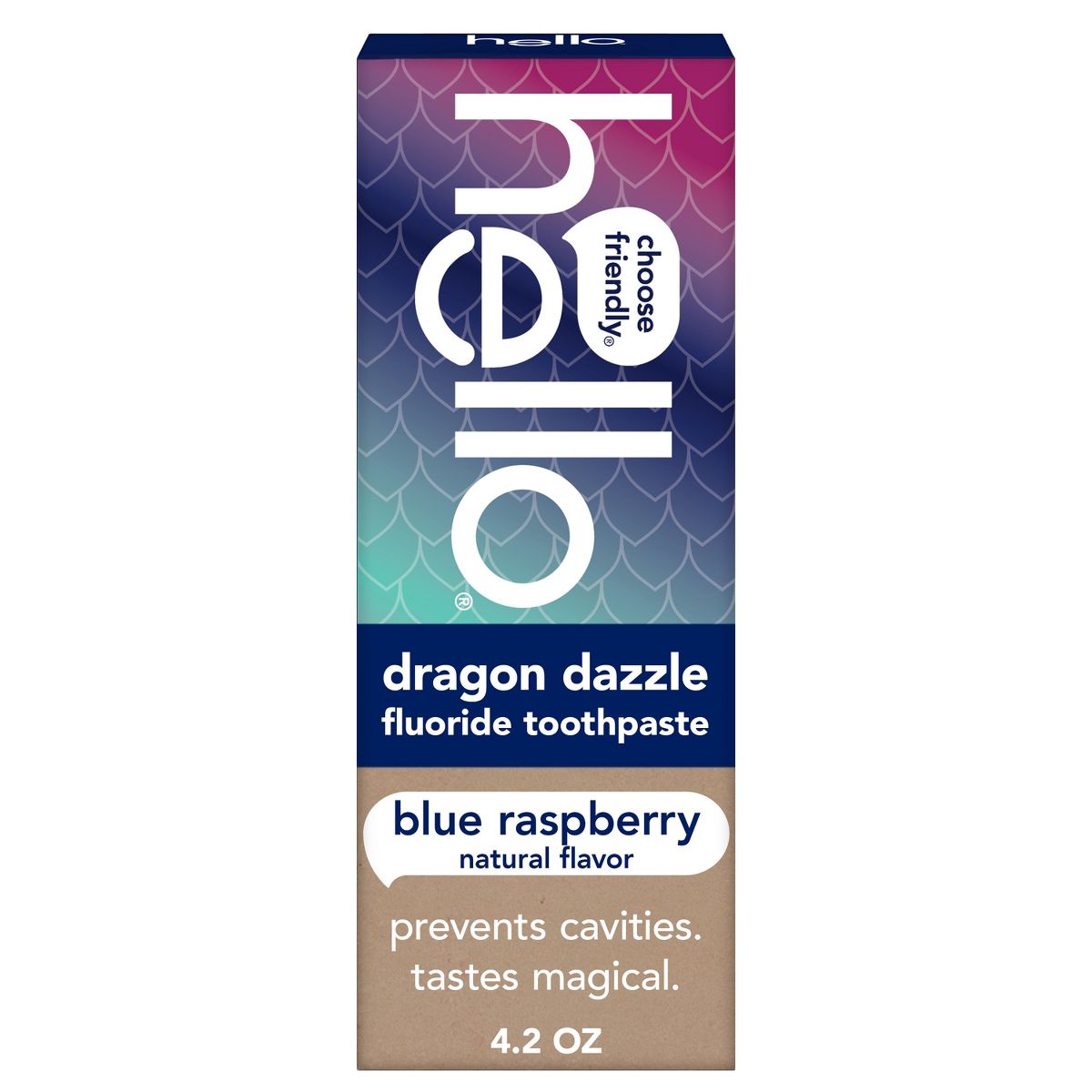 hello Kids' Dragon Dazzle Blue Raspberry Fluoride Toothpaste - 4.2oz