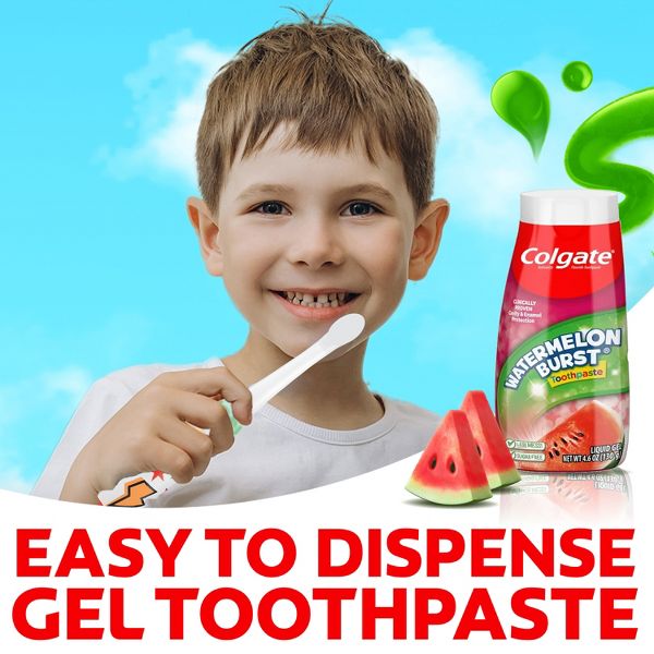 Colgate 2-in-1 Kids' Flouride Toothpaste and Anticavity Mouthwash - Watermelon Burst - 4.6oz