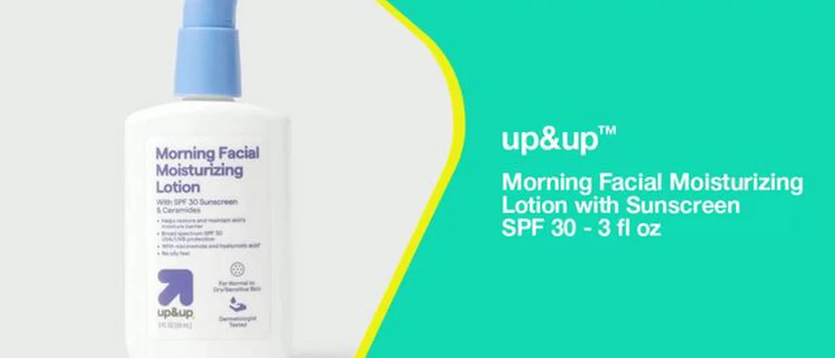 Morning Facial Moisturizing Lotion with Sunscreen SPF 30 - 3 fl oz - up&up™
