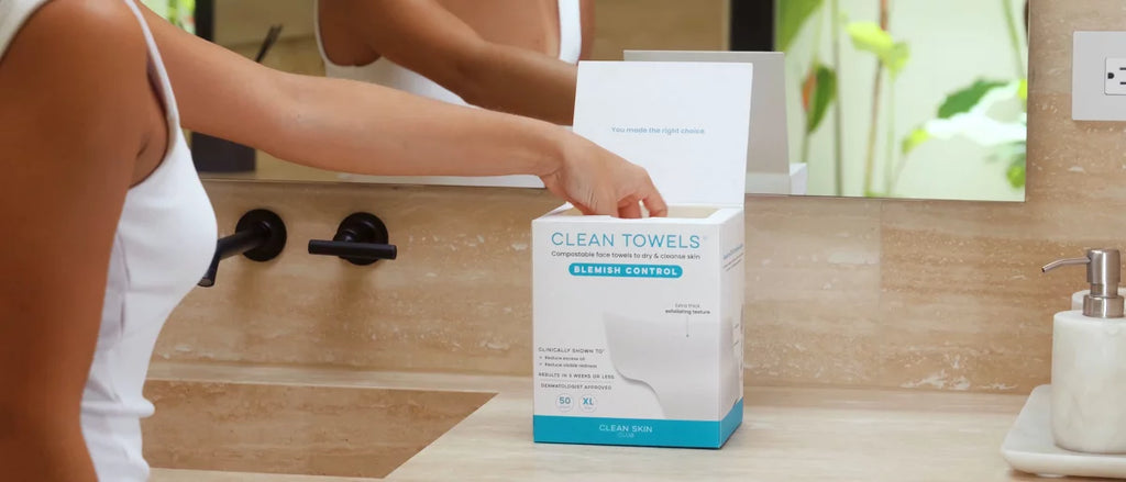 Clean Skin Club Clean Towels Blemish Control - XL - 50ct