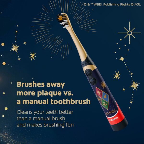 Colgate Kids' Harry Potter Battery Powered Toothbrush - Hufflepuff
