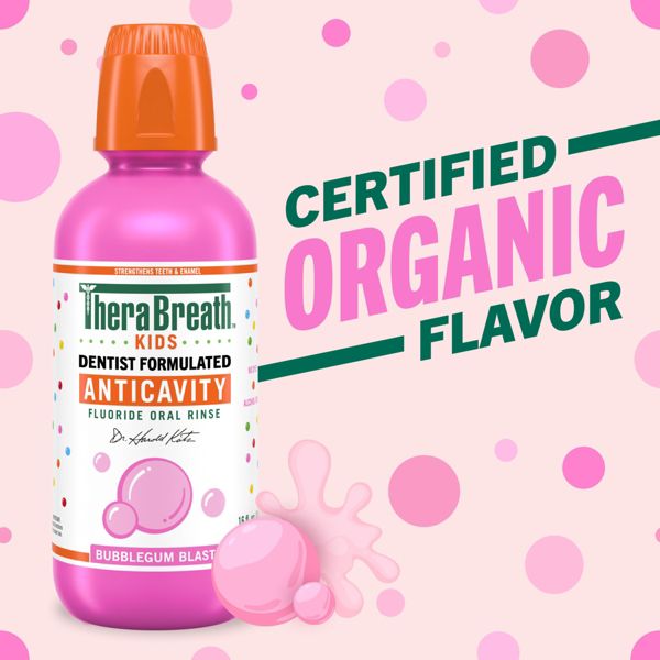 TheraBreath Kids Bubble Gum Mouthwash - 10oz