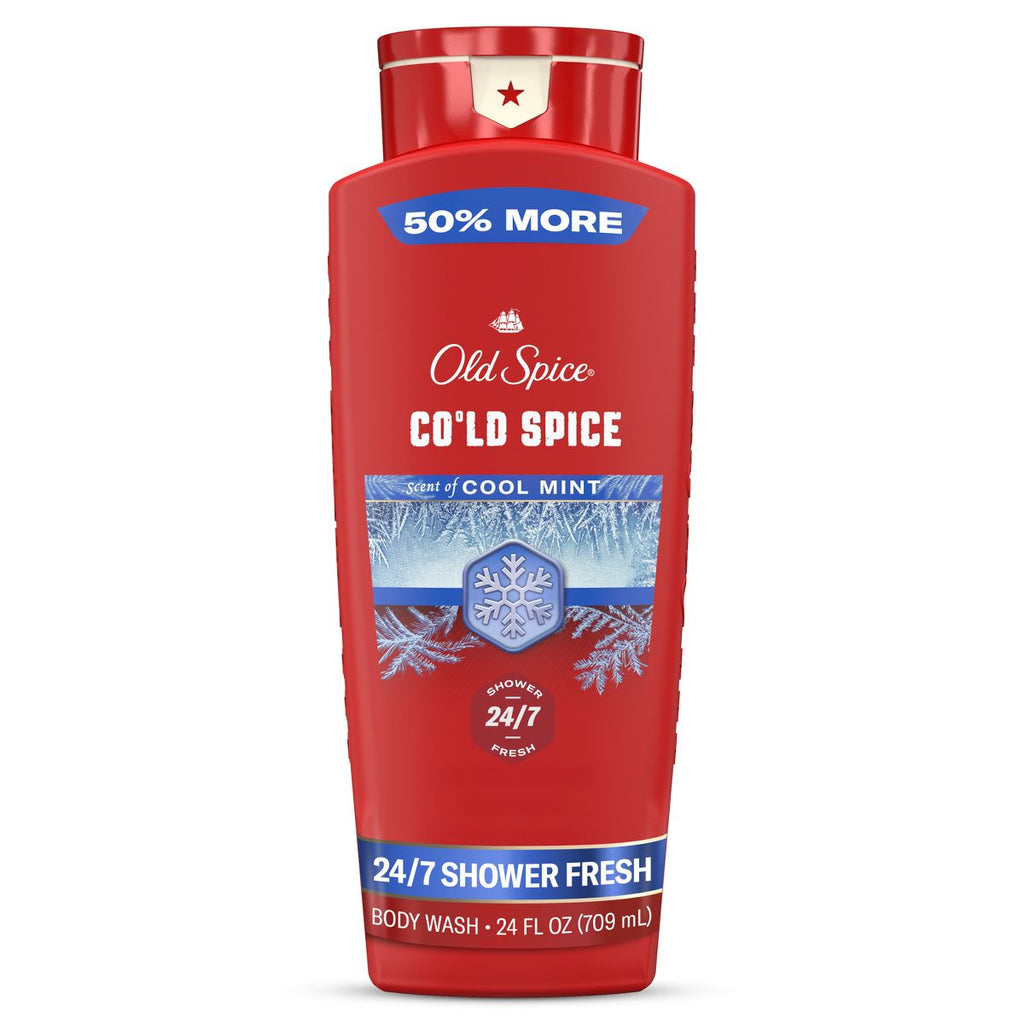Old Spice Red Collection Men's Long-Lasting Fragrance Refreshing Clean Body Wash - Cold Spice Scent - 24 fl oz