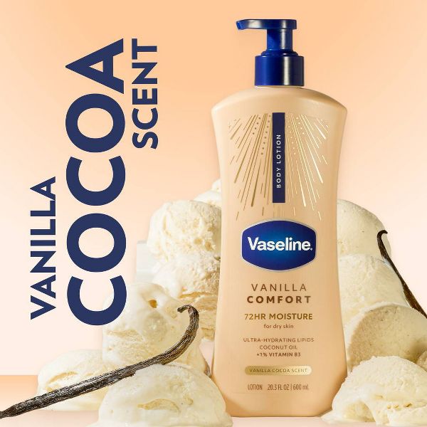 Vaseline Comfort Body Lotion - Vanilla - 20.3 fl oz