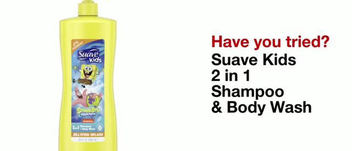 Suave Kids SpongeBob SquarePants Jellyfish Splash 2-in-1 Shampoo + Body Wash - 28 fl oz