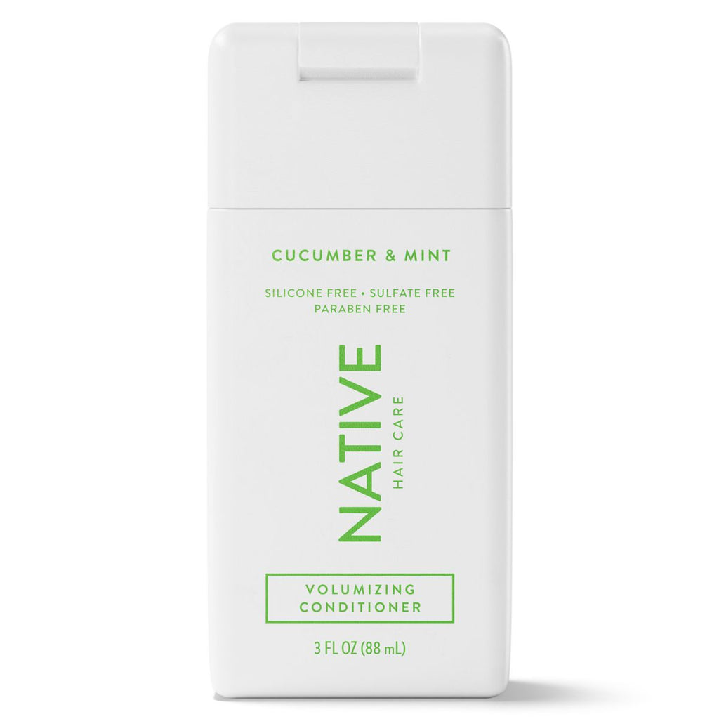 Native Travel Size Vegan Cucumber & Mint Volume Conditioner, Clean, Sulfate, Paraben and Silicone Free - 3 fl oz