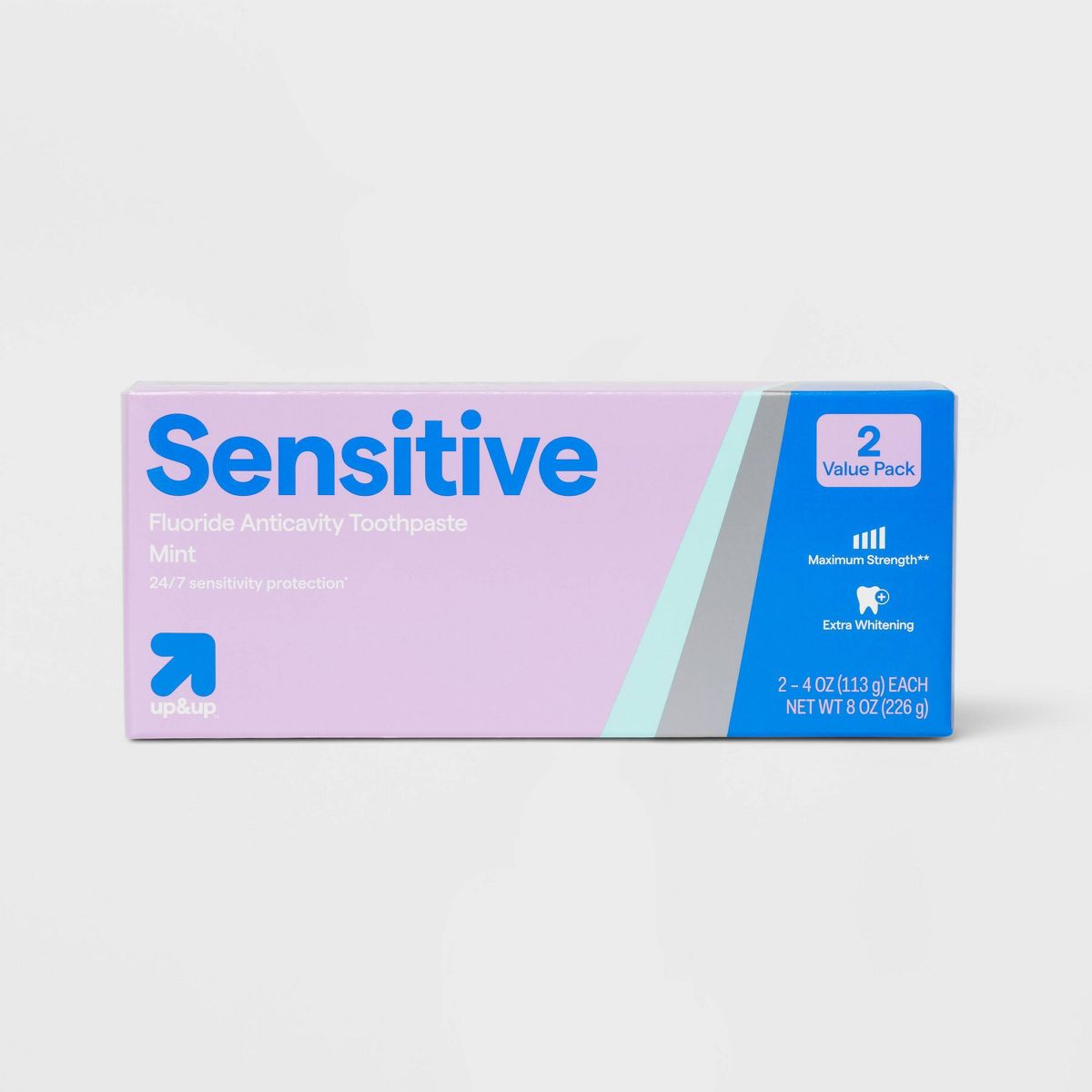 Extra Sensitive Fluoride Anti-Cavity Whitening Toothpaste - Mint - 4oz - up&up™