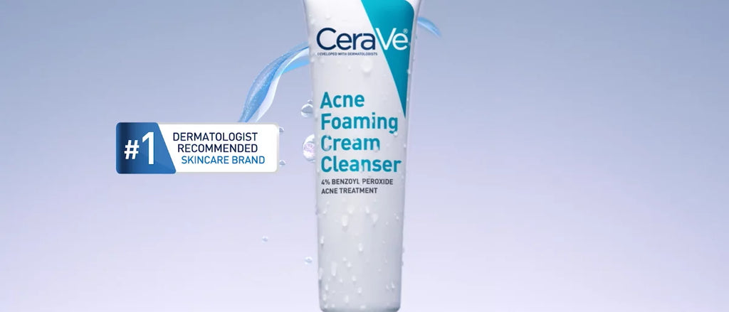 CeraVe Acne Foaming Cream Face Cleanser, Acne Treatment Face Wash - Fragrance-Free - 5oz