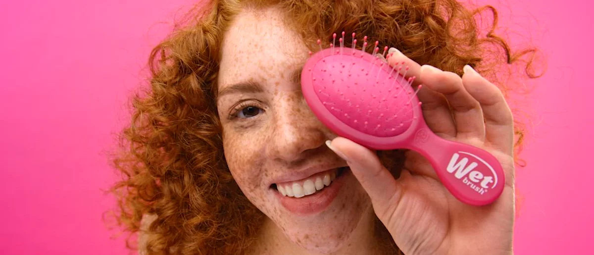 Wet Brush Mini Detangler Hair Brush - Matte Black