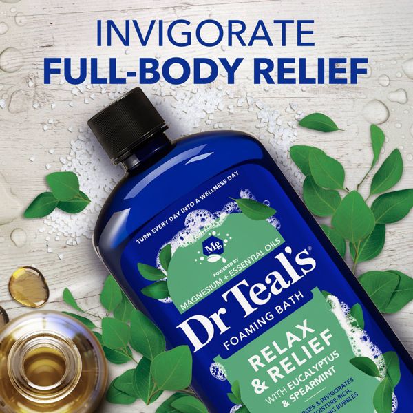 Dr Teal's Relax & Relief Eucalyptus and Spearmint Foaming Bubble Bath - 34 fl oz