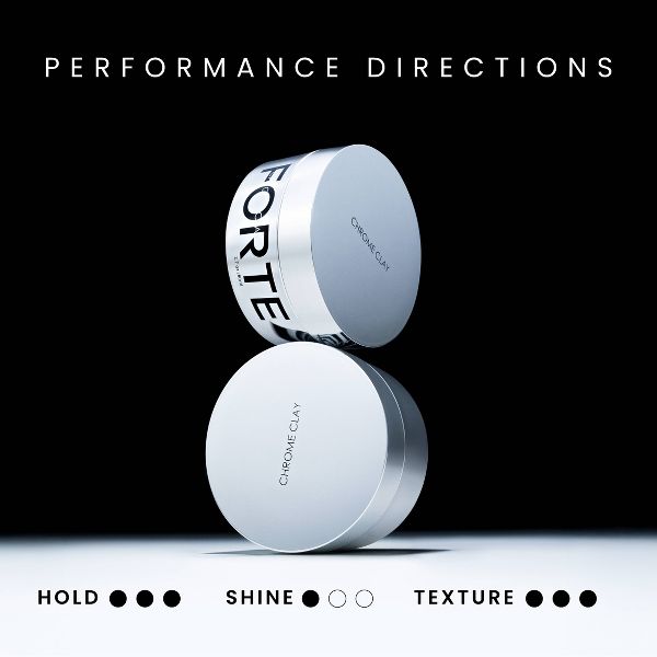 Forte Series Chrome Clay Hair Wax - 2.5oz