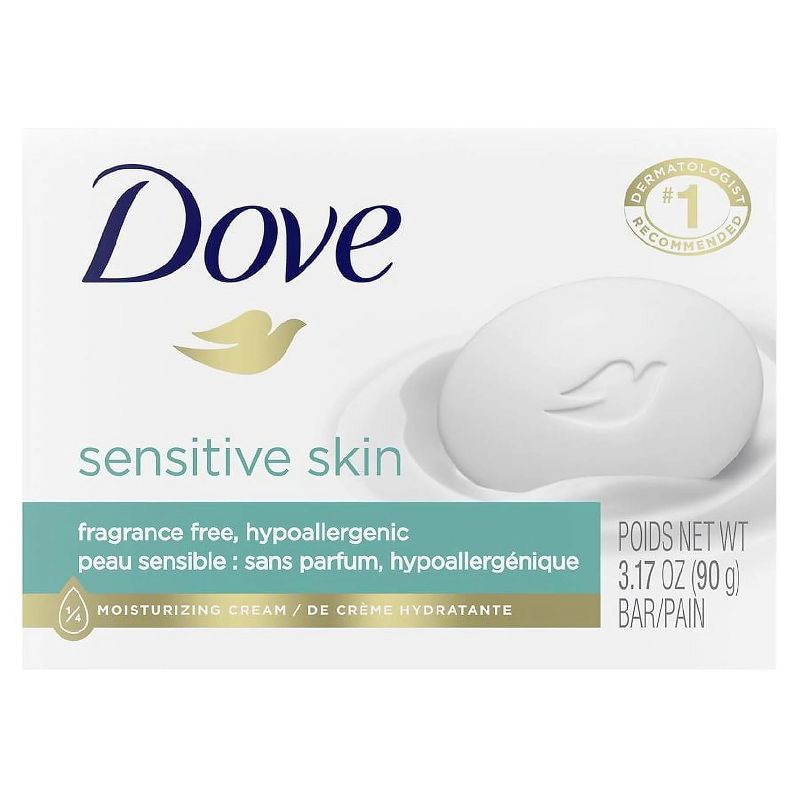 Dove - Sensitive Skin Beauty Bar Soap, 3.15 Oz