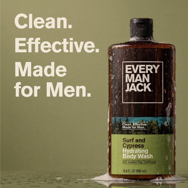 Every Man Jack Hydrating Body Wash - Surf + Cypress - 16.9 fl oz