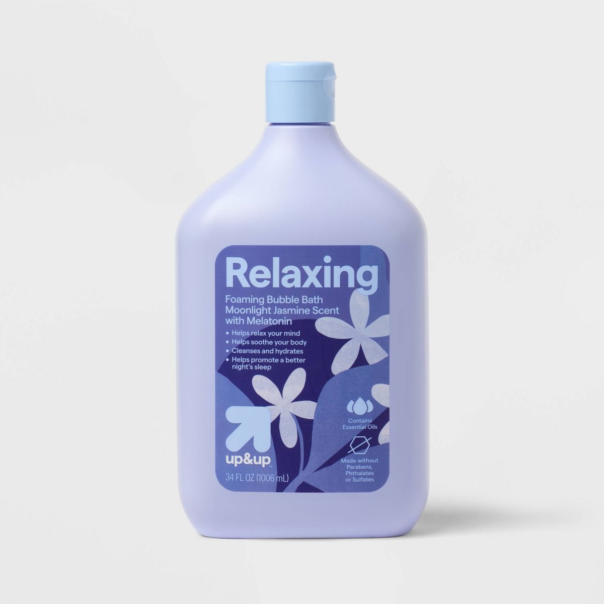 Relaxing Foaming Bubble Bath - Moonlight Jasmine Scent with Melatonin - 34oz - up&up™