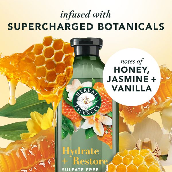 Herbal Essences Honey Daily Moisture Sulfate Free Shampoo and Conditioner - Dual Pack, 13.5 fl oz Each