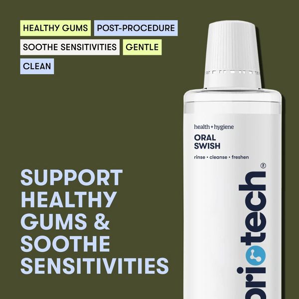 Briotech Oral Swish, Hypochlorous Acid Mouthwash Rinse, Alcohol & Fluoride Free, 32 fl oz