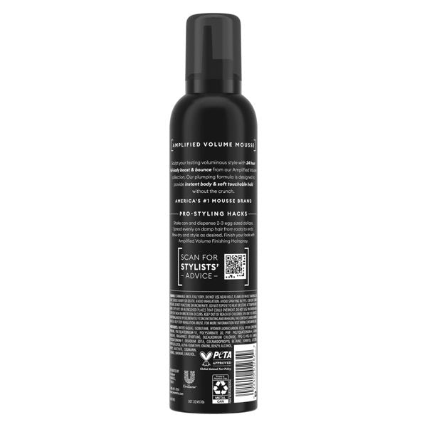 Tresemme Plumping Hair Mousse Total Volume Hair Treatment - 10.5oz