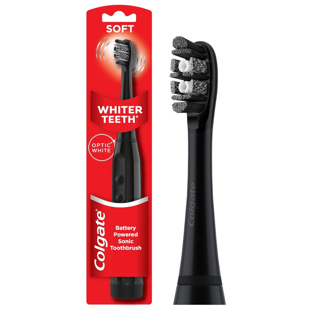 Colgate Optic White Adult Sonic Battery Powered Toothbrush - Soft