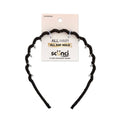 scünci Fabric Covered Zig Zag Headband - Black - All Hair