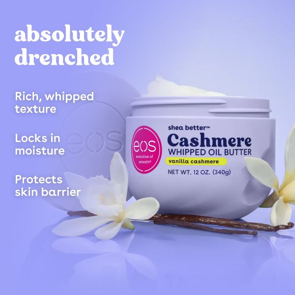 eos Shea Better Cashmere Whipped Oil Butter - Vanilla - 10oz