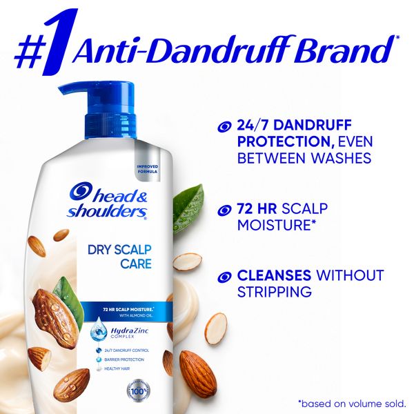 Head & Shoulders Dry Scalp Care 2-in-1 Anti-Dandruff Shampoo and Conditioner with Almond Oil - 28.2 fl oz